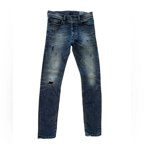 Diesel Other - DIESEL Jeans Mens 26 x 30 Distressed Tepphar Slim Carrot Stretch Denim EUC